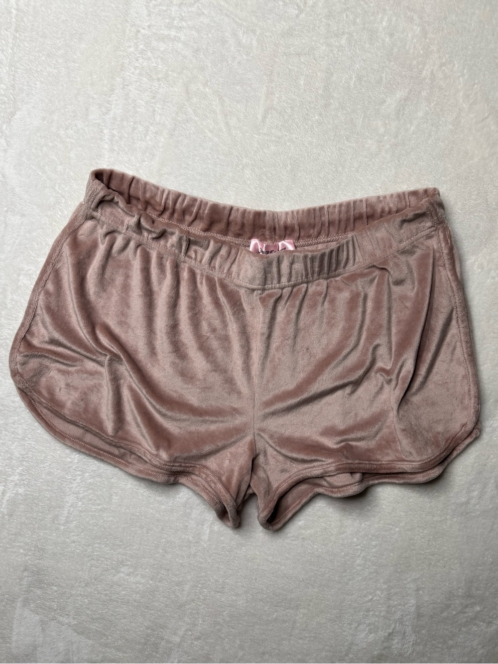 Juicy Couture Velvet Lounge Mini Shorts in Dusty Rose Sz L